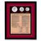 American Coin Treasures Framed U.S. Constitution With All 3 Bicentennial Coins